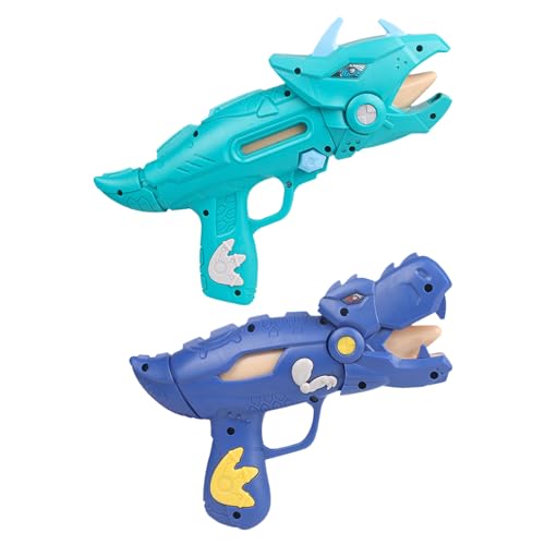 Wasserpistole für Kinder 2 Stücke Dinosaurier-Wasserstrahlpistolen Dinosaurier-Spritzpistolen Wasserpistole Wasserpistolen-Spielzeug für Jungen Mädchen 3+ Jahren von Falafoty