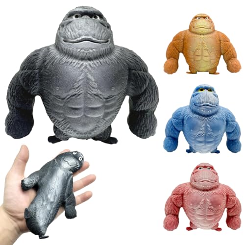 Gorilla Stress Relief Toy, Squeeze Toy, Squishy Monkey, Gorilla-Figur Zum Stressabbau,Stress Relief Squishy Ball, Figuren Stretch-Spielzeug für Kinder und Erwachsene, für Party, Geburtstags (Schwarz) Gorilla Stress Relief Toy, Squeeze Toy, Squishy Monkey, Gorilla-Figur Zum Stressabbau,Stress Relief Squishy Ball, Figuren Stretch-Spielzeug für Kinder und Erwachsene, für Party, Geburtstags (Schwarz) von Falaquer
