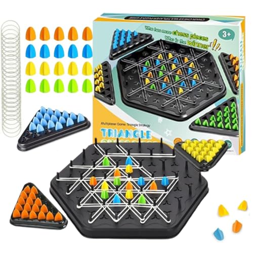 Triggle Spiel mit Gummibänder,Triggle Spiel, Brain Games Triggle, Brettspiele Dreieck, Urlaubs- oder Geburtstagsgeschenk Game für Erwachsene Jungen und Mädchen ab 9 Jahren Triggle Spiel mit Gummibänder,Triggle Spiel, Brain Games Triggle, Brettspiele Dreieck, Urlaubs- oder Geburtstagsgeschenk Game für Erwachsene Jungen und Mädchen ab 9 Jahren von Falaquer