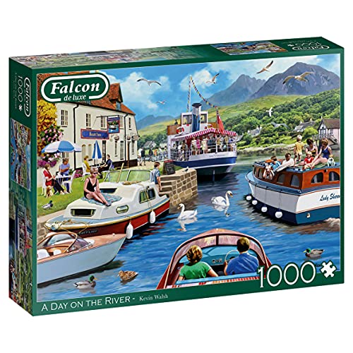Falcon Puzzle 1000 Teile - A Day On The River – ab 12 Jahren – Klassisches Puzzle von Jumbo