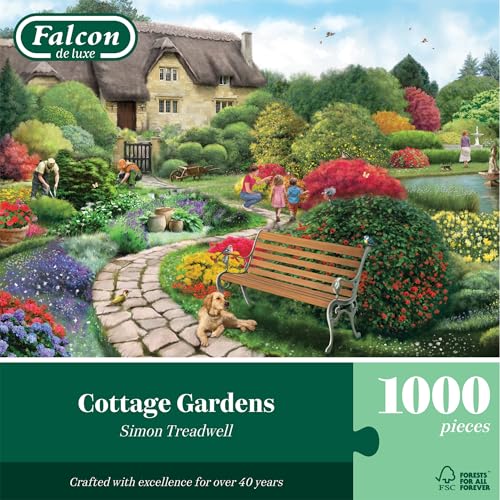 Falcon, Cottage Gardens, 1000 Teile Puzzle, Puzzlespiel Erwachsene Falcon, Cottage Gardens, 1000 Teile Puzzle, Puzzlespiel Erwachsene von Falcon