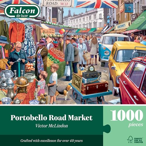 Falcon, Portobello Road Market, 1000 Teile Puzzle, Puzzlespiel Erwachsene von Falcon