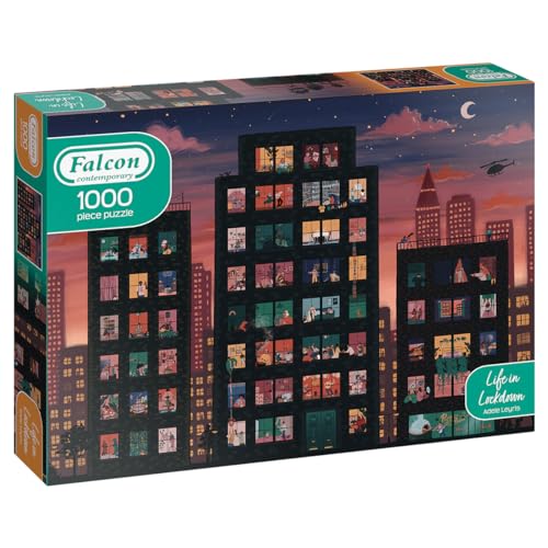Jumbo, Falcon Contemporary - Life in Lockdown, Puzzles für Erwachsene, 1000 Teile Jumbo, Falcon Contemporary - Life in Lockdown, Puzzles für Erwachsene, 1000 Teile von Jumbo