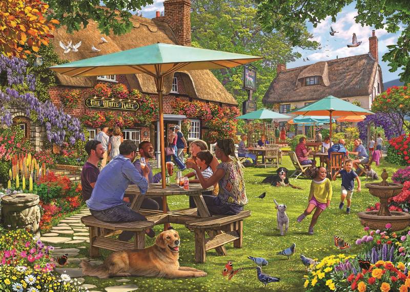 Falcon Summer at the Pub 1000 Teile Puzzle Falcon-00141 von Falcon