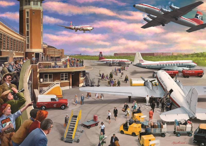 Falcon Flughafen-Terminal 1000 Teile Puzzle Falcon-00140 von Falcon