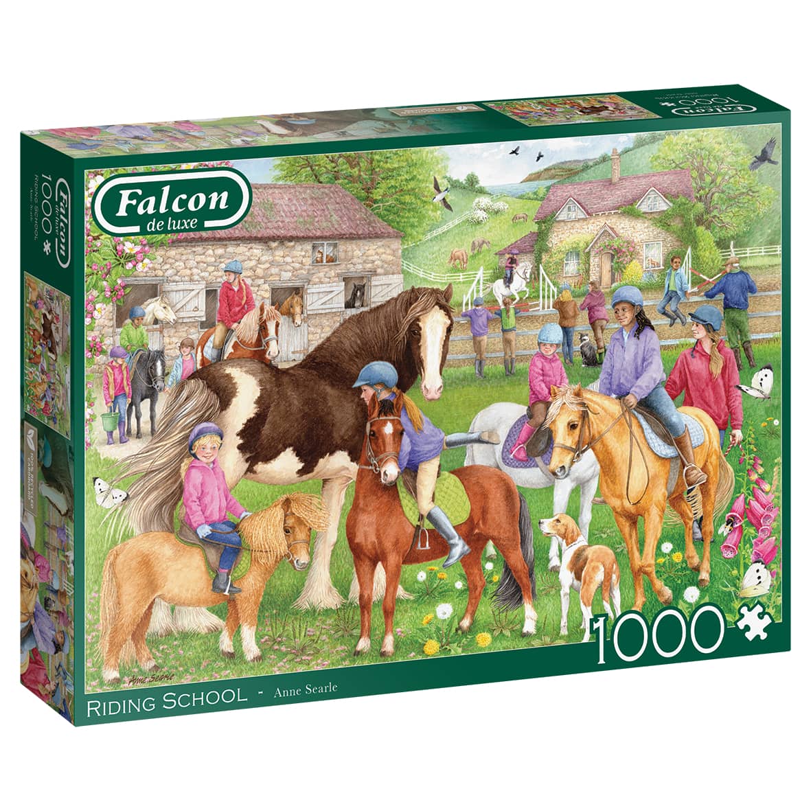 Falcon Puzzle 1000 Teile - Riding School - von Falcon