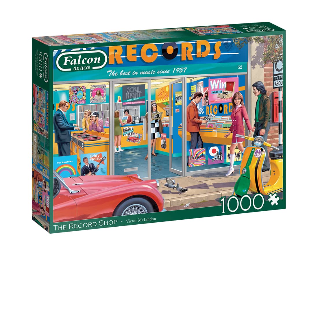 Falcon Puzzle 1000 Teile - The Record Shop - von Falcon