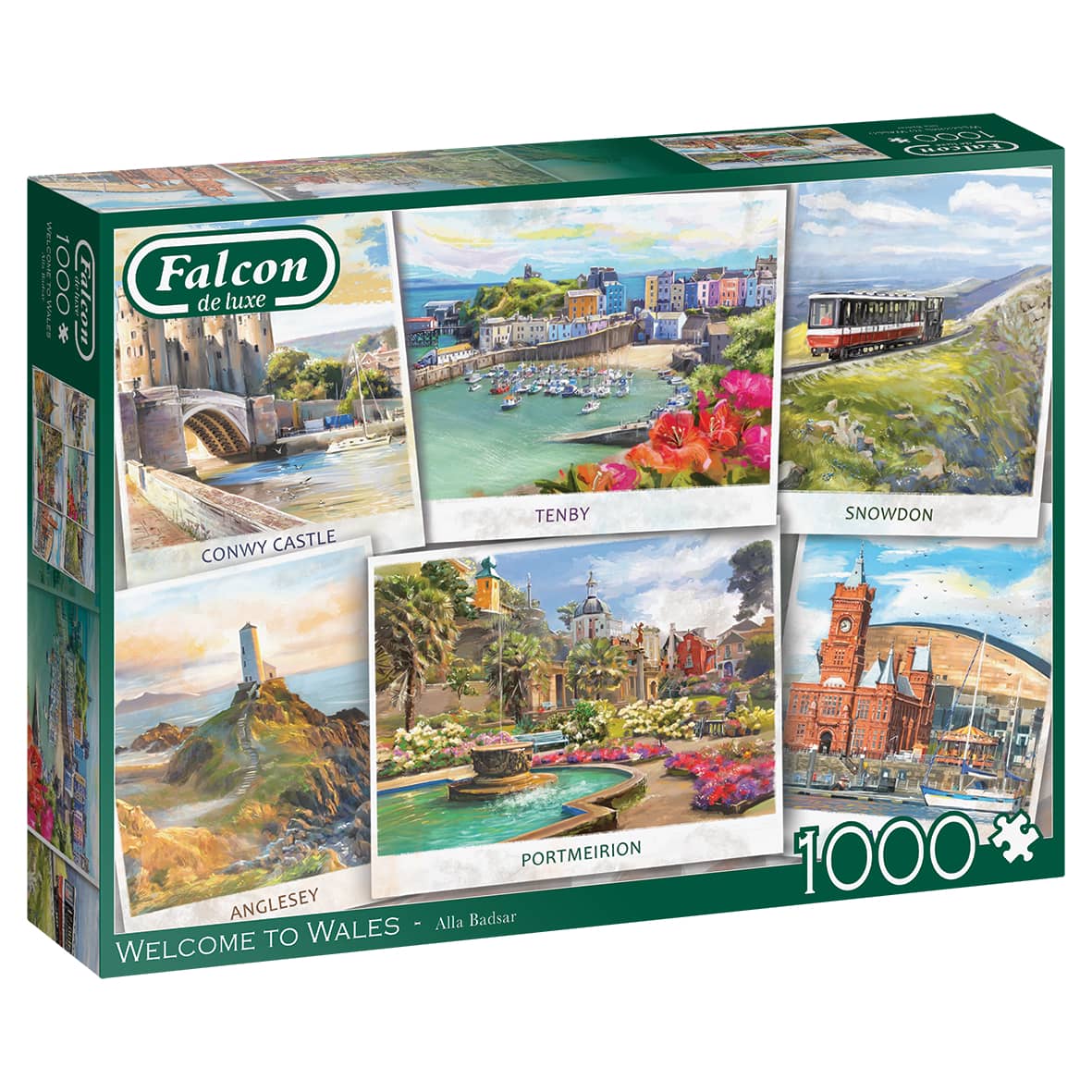 Falcon Puzzle 1000 Teile - Welcome to Wales - von Falcon