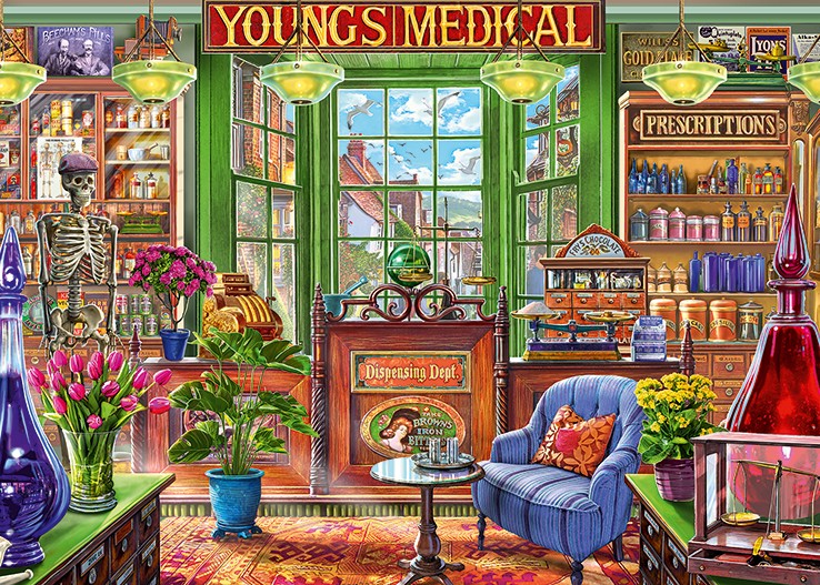 Falcon The Pharmacy Shoppe 1000 Teile Puzzle Falcon-11334 von Falcon