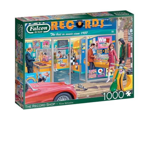 Falcon - The Record Shop - 1000 Teile Puzzle von Falcon