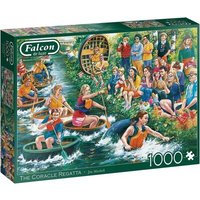 JUMBO SPIELE 11338 Puzzle 1000 Teile Falcon - The Coracle Regatta von Falcon