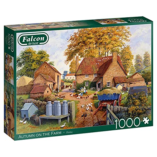 Falcon 11274 Autumn on The Farm-1000 Teile Animals Puzzlespiel, Mehrfarben von Jumbo