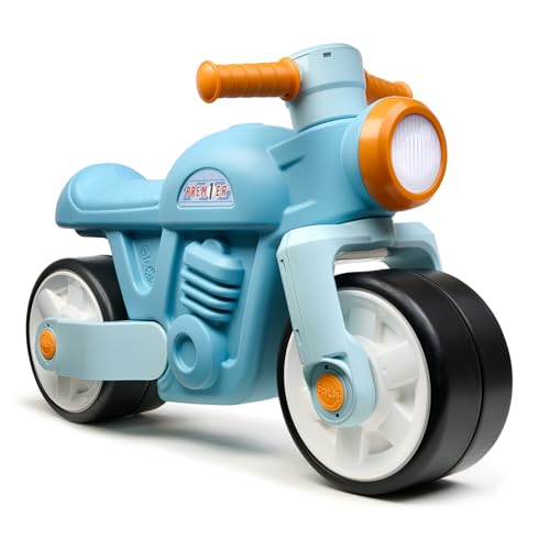 FALK - Laufrad Moto Prem1er – Blau – Extra große und leise Räder – lenkbarer Lenker – Vintage-Look – enthält mindestens 75% recyceltes Kunststoff ab 12 Monaten – 452S FALK - Laufrad Moto Prem1er – Blau – Extra große und leise Räder – lenkbarer Lenker – Vintage-Look – enthält mindestens 75% recyceltes Kunststoff ab 12 Monaten – 452S von Falk