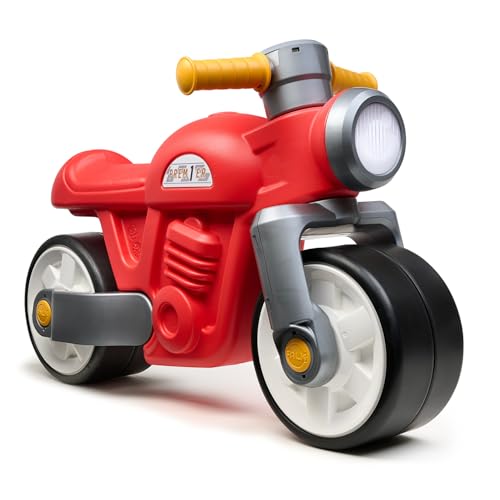 FALK - Laufrad Moto Prem1er – Rot – Extra große und leise Räder – lenkbarer Lenker – Vintage-Look – enthält mindestens 75% recyceltes Kunststoff ab 12 Monaten – 450S FALK - Laufrad Moto Prem1er – Rot – Extra große und leise Räder – lenkbarer Lenker – Vintage-Look – enthält mindestens 75% recyceltes Kunststoff ab 12 Monaten – 450S von Falk