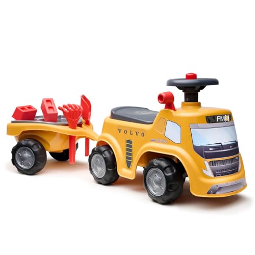 FALK - Rutschauto Baustelle Volvo – mit Anhängerzubehör – ab 12 Monaten – Sitz zum Öffnen 711C FALK - Rutschauto Baustelle Volvo – mit Anhängerzubehör – ab 12 Monaten – Sitz zum Öffnen 711C von Falk