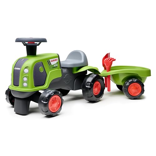 FALK - Traktor Claas - mit Anhänger - ab 12 Monaten - 90% recycelter Kunststoff 312C, grün FALK - Traktor Claas - mit Anhänger - ab 12 Monaten - 90% recycelter Kunststoff 312C, grün von Falk
