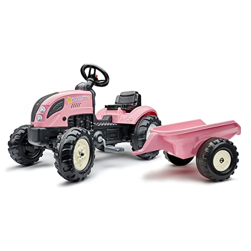 Falk 2056L Traktor mit pedalen, Rosa von Falk