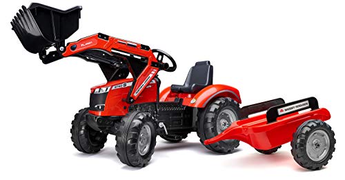 Falk 4010AM Massey Ferguson S8740 Tractopelle rot mit Anhänger Traktoren Falk 4010AM Massey Ferguson S8740 Tractopelle rot mit Anhänger Traktoren von Falk