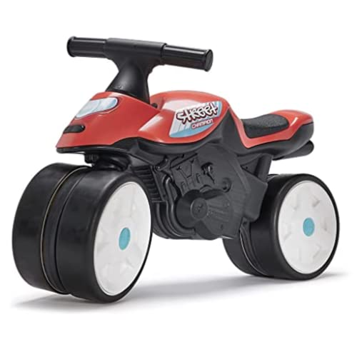 FALK - Moto Street Champion, rot, mit leisen Rädern – ab 12 Monaten – enthält 40% recyceltes Kunststoff extra große Räder – entwickelt Gleichgewicht und Motorik – 440S FALK - Moto Street Champion, rot, mit leisen Rädern – ab 12 Monaten – enthält 40% recyceltes Kunststoff extra große Räder – entwickelt Gleichgewicht und Motorik – 440S von Falk