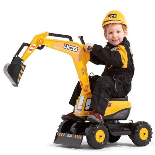Falk JCB Bagger inkl. Bauhelm - 3 Jahre Garantie Drehbare Kabine - Autositz Öffnet - Personalisierbares Kennzeichen -135, 135 Falk JCB Bagger inkl. Bauhelm - 3 Jahre Garantie Drehbare Kabine - Autositz Öffnet - Personalisierbares Kennzeichen -135, 135 von Falk