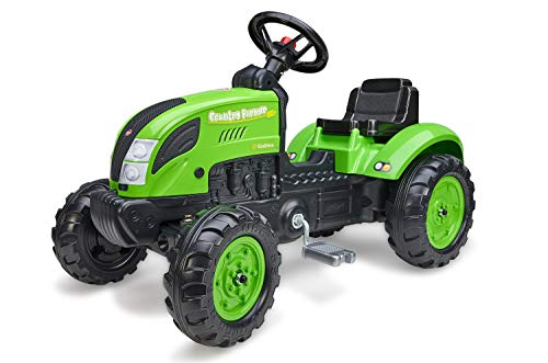 Falk – Traktor mit Pedalen Country Farmer grün – ab 2 Jahren Nummernschild personalisierbar – Lenkrad mit Hupe – 2057 von Falk