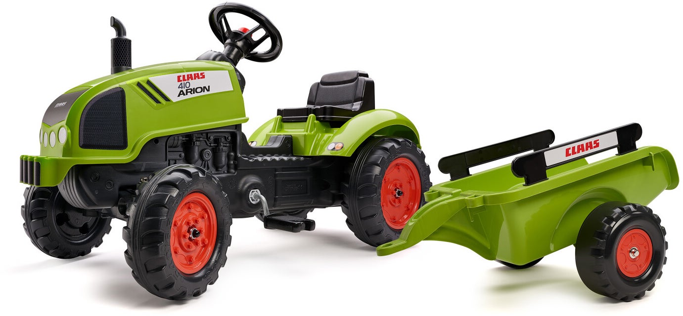 Falk Trettraktor mit Anhänger, Grün von Falk