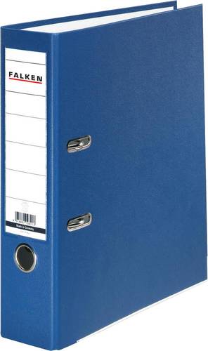 Falken Ordner PP-Color DIN A4 Rückenbreite: 80mm Blau 2 Bügel 9984063 von Falken