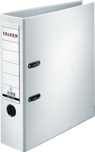 Falken Ordner PP-Color DIN A4 Rückenbreite: 80mm Weiß 2 Bügel 9984030 von Falken
