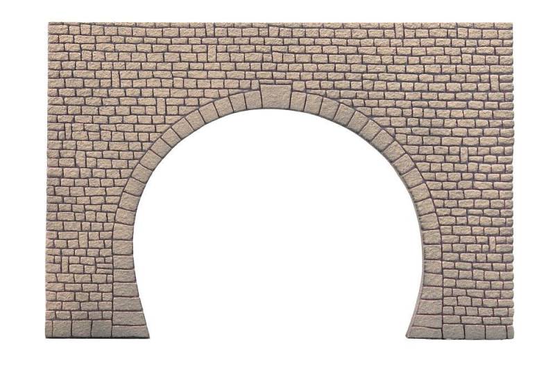 Dekorplatte Tunnelportal, 2-gleisig, Naturstein-Quader Dekorplatte Tunnelportal, 2-gleisig, Naturstein-Quader von Faller
