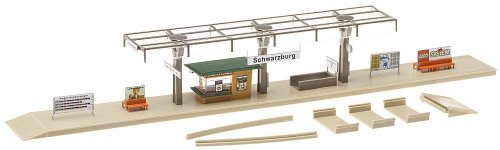 FALLER 120188 - Bahnsteig mit Kiosk, 53 mm von FALLER