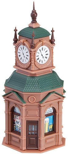 FALLER 180583 - Uhrenkiosk, Braun, Grün von FALLER
