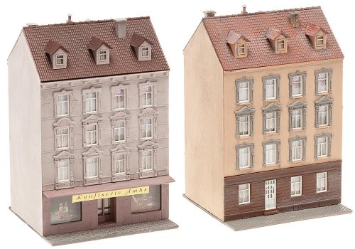 FALLER FA232311 - 2 Stadthäuser, Creme, Hellbraun von FALLER