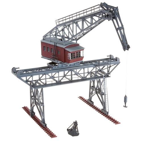 Faller Brückenkran Modellbausatz mit 239 Einzelteilen 230 x 201 x 250 mm I Modelleisenbahn Zubehör H0 Gebäude I Modelleisenbahn H0 Brückenkran von FALLER