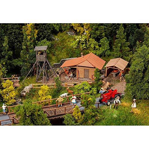 Faller FA130637 Jagdhütte mit Hochsitz, Mehrfarbig, Einheitsgröße von FALLER