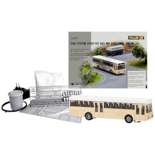 Faller 161479 Car System Start-Set Bus MB O405 inkl. Decos, Mehrfarbig von FALLER