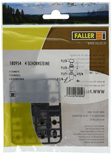Faller - Kamine, 4 Stück, F180954, Keine Angabe von FALLER