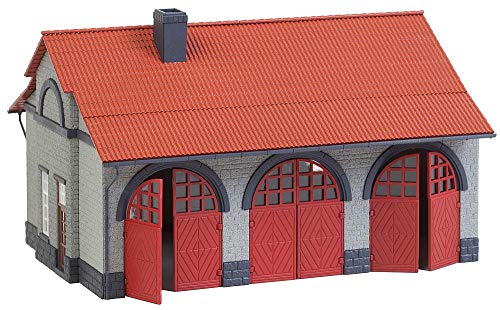 Faller FA 130162 Feuerwehrgerätehaus, 172 x 148 x 108 mm, Grau und Orange von FALLER