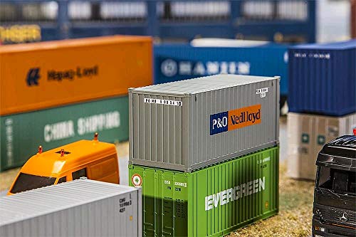 Faller FA 180824-20 Container P und O Nedlloyd, Zubehör für die Modelleisenbahn, Modellbau von FALLER