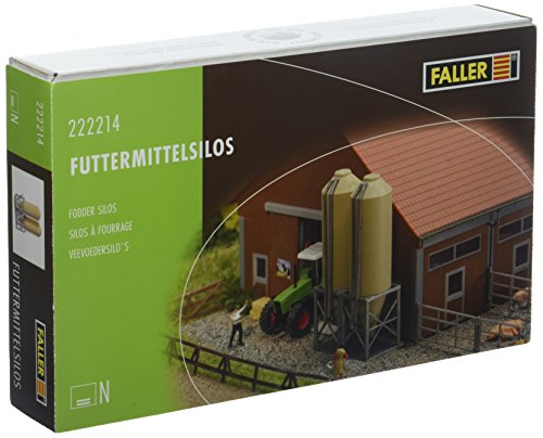 Faller FA 222214 - Futtermittelsilos, Zubehör für die Modelleisenbahn, Modellbau von FALLER