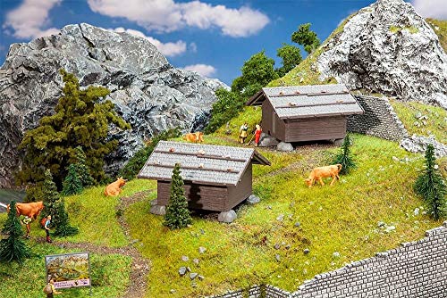 Faller FA130636 2 Heustadel Modellbausatz, verschieden, Medium von FALLER