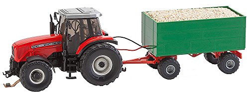 Faller FA161588 - MF Traktor mit Hackschnitzelanhänger Wiking, Zubehör für die Modelleisenbahn, Modellbau von FALLER