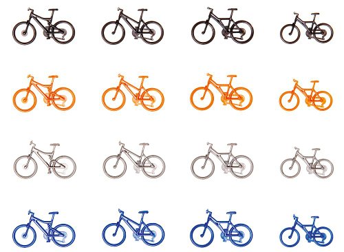 FALLER FA180445 180445 Mountain Bikes 16/ Scenery and Accessories Bauset, One Size von FALLER