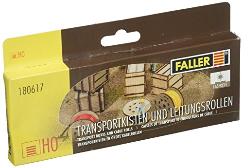 FALLER 180617 H0 Transportkisten und Leitungsrollen Bausatz von FALLER