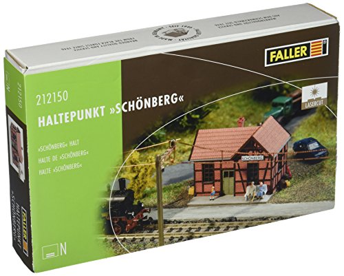 Faller FA212150 Haltepunkt Schönberg Modellbausatz, Zubehör, Mehrfarbig, Small von FALLER