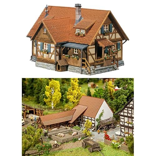 Faller Ländliches Fachwerkhaus + Landwirtschaftliches Gebäude mit Zubehör Faller Ländliches Fachwerkhaus + Landwirtschaftliches Gebäude mit Zubehör von FALLER