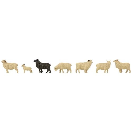 Faller FA180236 Figuren-Set mit Mini-Sound-Effekt Schafe, Weiß von FALLER