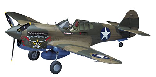 Hasegawa 1/32 P-40E Warhawk Texas Longhorn with Pilot Figure, Drop Tank and 500Ib Bomb von FALLER