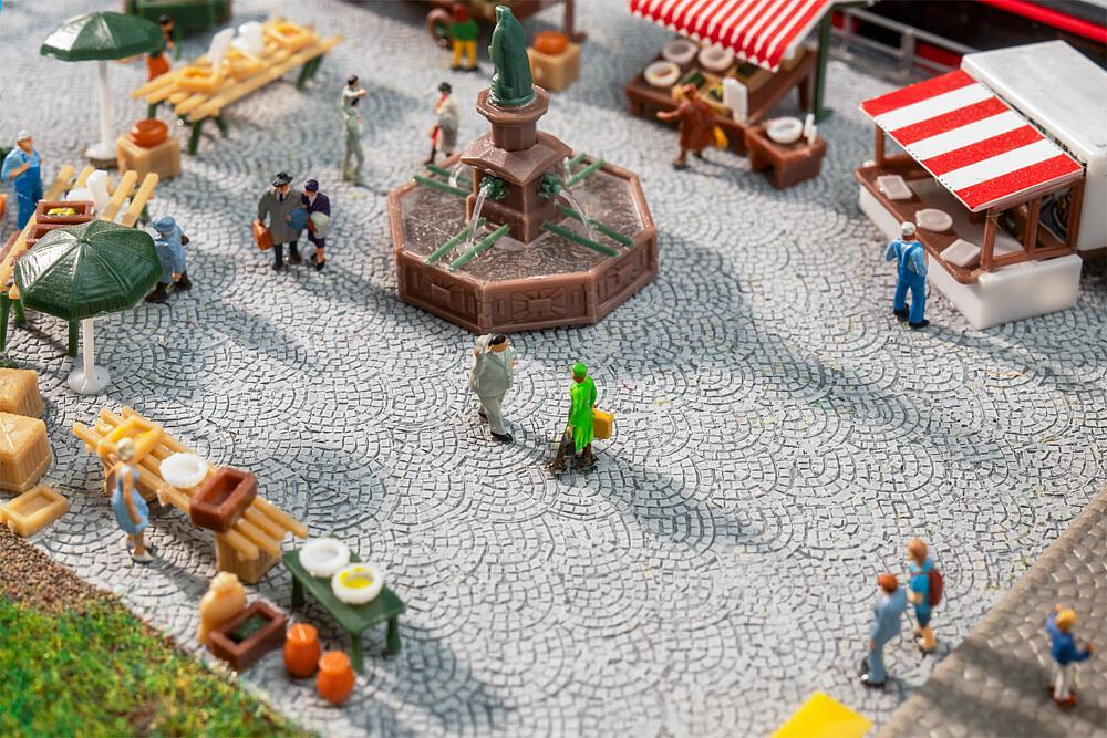 PREMIUM Straßenfolie Römisches Kopfsteinpflaster von Faller