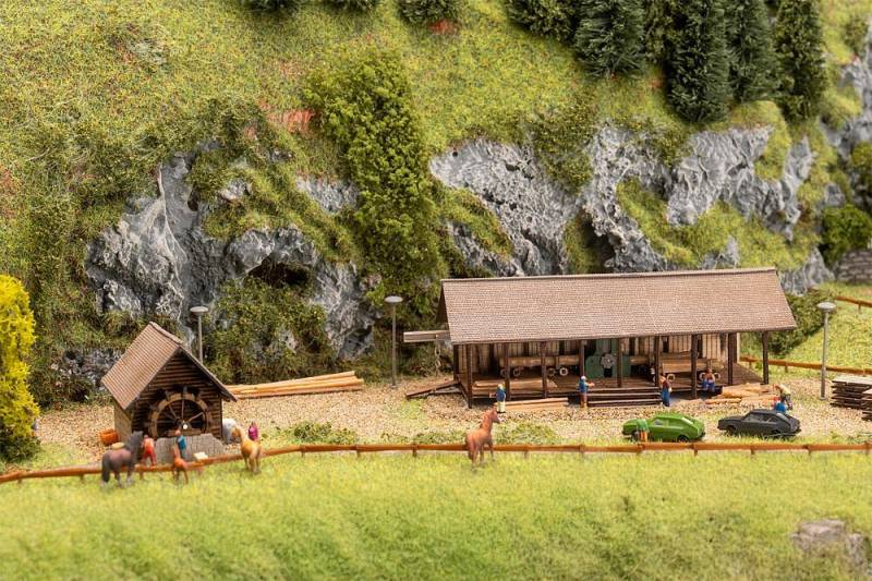 Sägewerk und Wassermühle von Faller