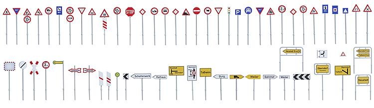 Verkehrsschilder-Set Verkehrsschilder-Set von Faller